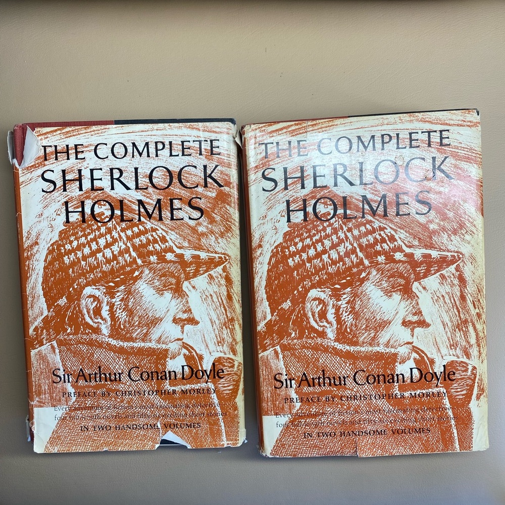VTG The Complete Sherlock Holmes in Two Handsome Volumes I & II Hardcover